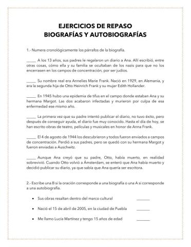 Biografías y Autobiografías