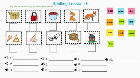 Spelling lesson 6