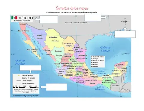 Elementos de los mapas y planos