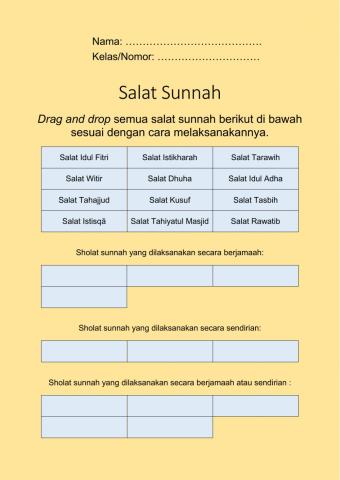Salat Sunnah
