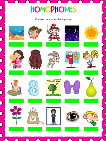 Homophones