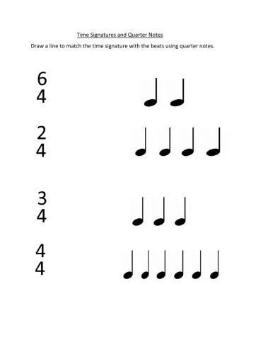 Time Signatures and Quarter Notes