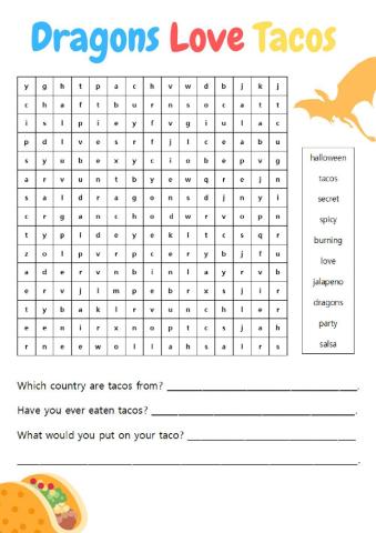 Dragons Love Tacos