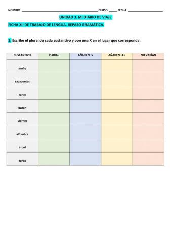 Ficha 12 LCL  T-3 5º EPO