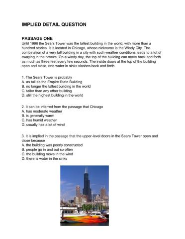 Implied detail question