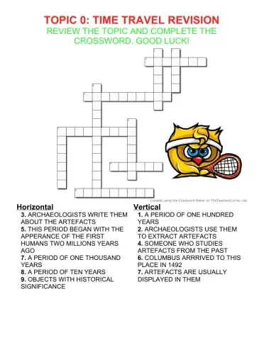 4º P Ficha repaso 2 Topic 0 TIME TRAVEL