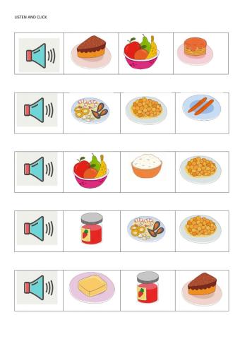 Food vocabulary