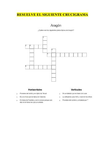 Productos típicos de Aragón