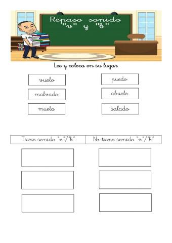 Ficha del sonido v y b