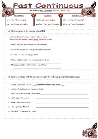 Past Continuous Practice