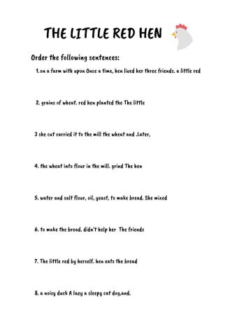 The little red hen ? AUDIO