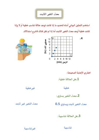 معدل التغير الثابت