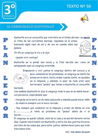 Texto nº 50 el caracolillo gustavillo