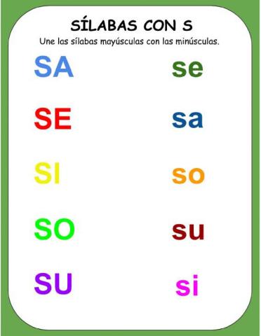 Sílabas con s