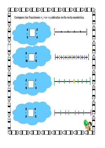 Comparacion de fracciones