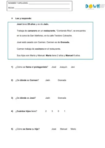 LECTURA La vida de José