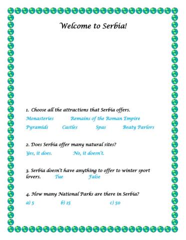 Welcome to Serbia!