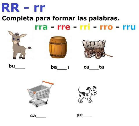 Completar con el sonido correcto