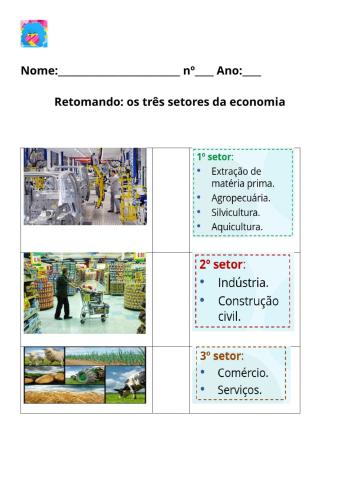 Os setores da economia na Europa, na Ásia e na Oceania