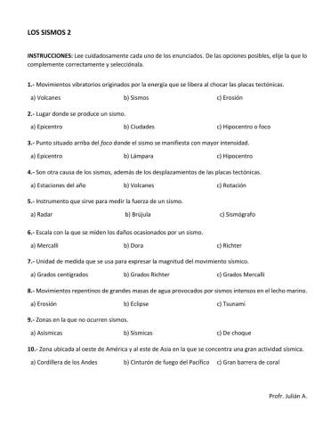 Los sismos 2
