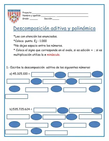 Descomposición aditiva y polinómica