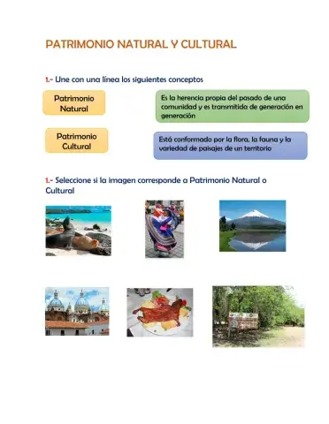 Patriminio cultural y natural