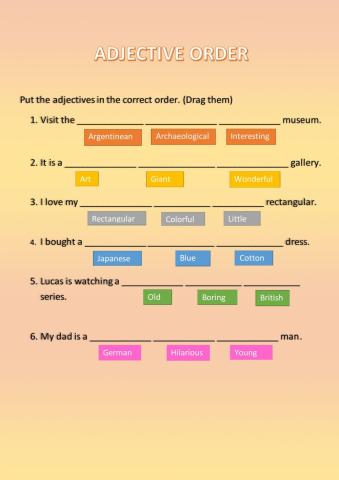 Adjective Order