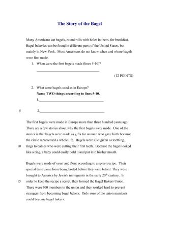 The Story of the Bagel