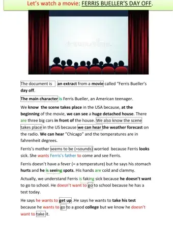 Ferris's Bueller's day off