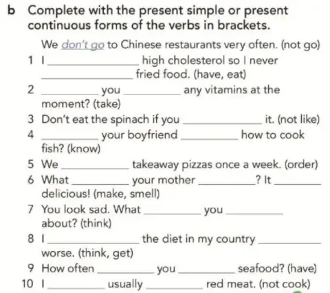 Presen Simple and Present Continuous