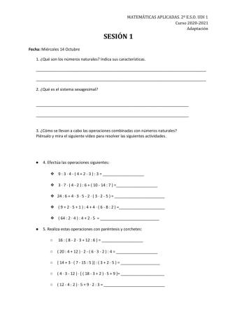 Operaciones combinadas