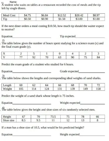 Lesson 13.2 Linear Regression