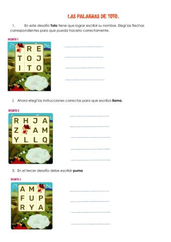 Las palabras de Toto