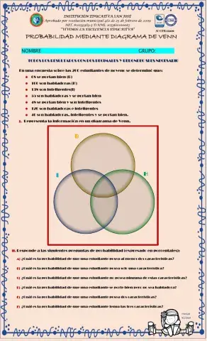PROBABILIDAD ESTUDIANTES DIAGRAMA DE VENN