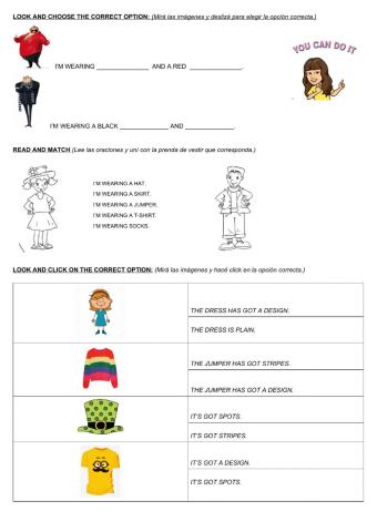 3º Revision: Clothes.