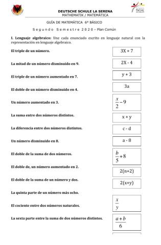 Lenguaje Algebraico