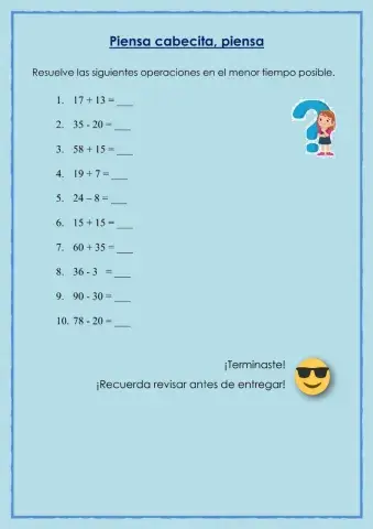 Piensa cabecita, piensa