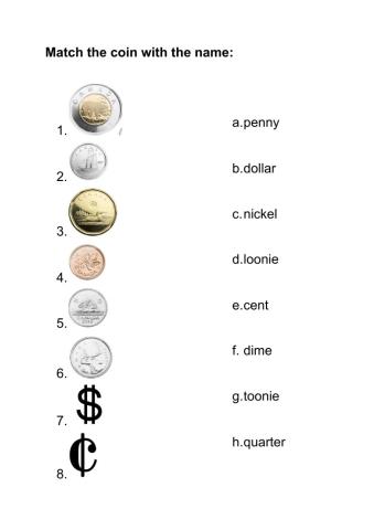 Canadian coins - mathing