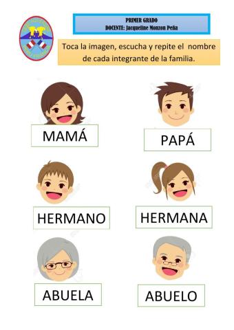 Vocabulario la familia