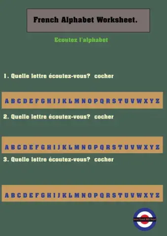 French Alphabet