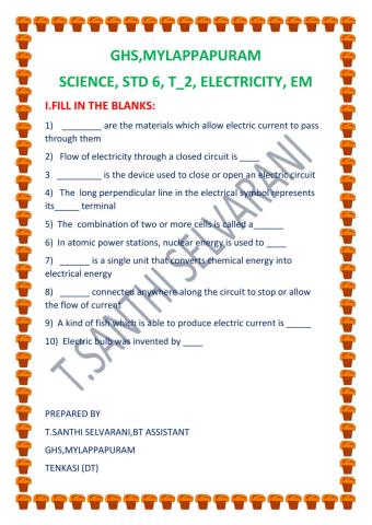 Science, std6, term2, heat, em