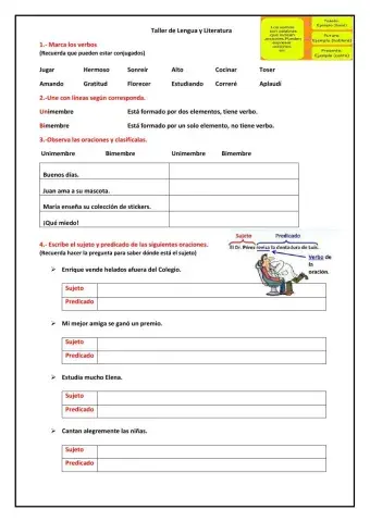 Oraciones Unimembres y BImembres