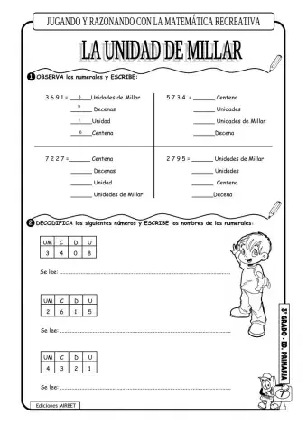 Números hasta 9 999