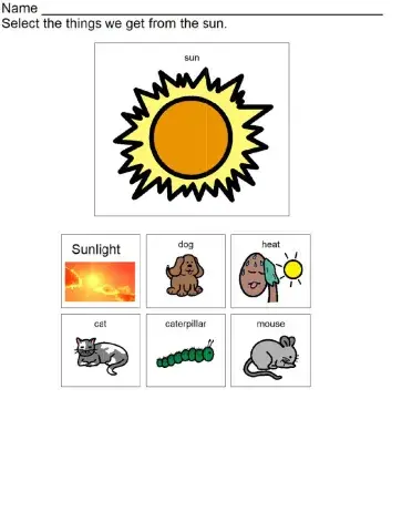 What we get from the Sun