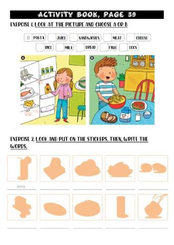 Activity book page 39 and 40