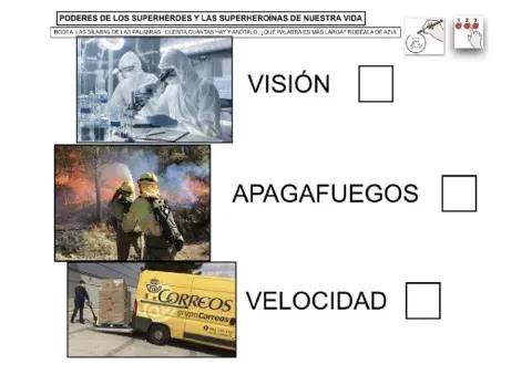 superheroes superheroinas sílabas