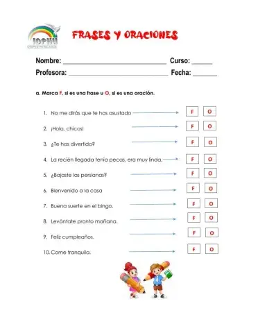 Frases y oraciones