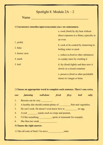 Spotlight 8, Module 2A - 1