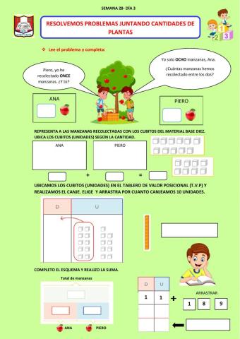 Resolvemos problemas juntando cantidades