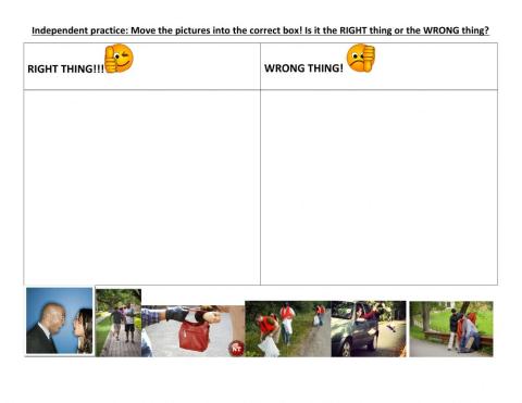 Supported Do the right thing
